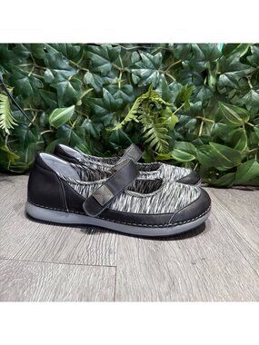 Alegria PG Lite Women's Black 39 Leather Mary Jane Flats Casual Comfort Shoes